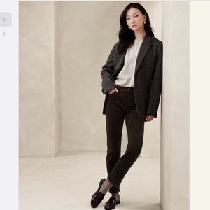 Costa Brown high rise skinny cords